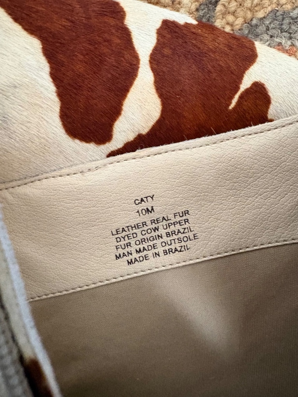 Matisse Caty Brown Cow Spot Heeled Ankle Boots Women's 10 - Picture 7 of 12